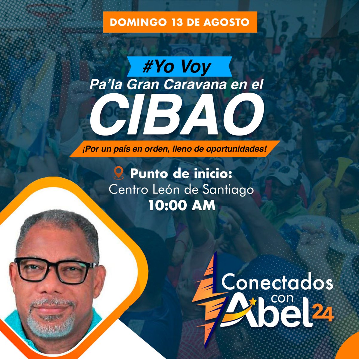ConectadosAbel's tweet photo. ¡Marcha con Abel y el PLD!

🗓️ Domingo 13 de Agosto.
🕜 10:00 a.m.
📍 Centro León de Santiago

#SEAbel #AbelPresidente #MarchaDeLaEsperanza
#AguantenQueFaltaPoco https://t.co/7q93LZEbVt