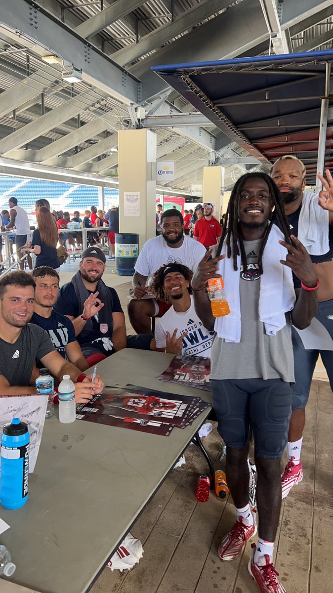 The great thing about football, is after a while you become more than teammates…..you become FAMILY. @faufootball #trainingcamp #footballfamily