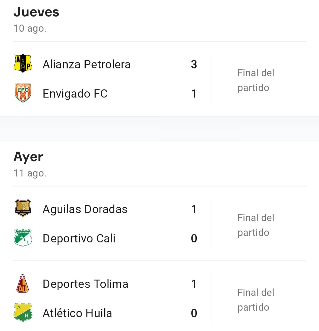 laprimerafpc's tweet photo. Fecha 5 de la #LigaColombiana.
Partidos jugados y los partidos de hoy.
Hoy clásico del Viejo Caldas entre #Caldas y #Pereira. https://t.co/CyKCDObfCk