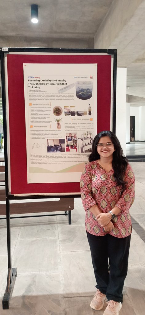 Tejalvyas_'s tweet image. It was a wonderful day @iitgn presenting my poster about sparking curiosity and observation skills using leaves and plants around us. A glimpse of whaf we do under #STEMReady project @ScienceActivity #curiosityconference 
@IISERPune @TataTech_News