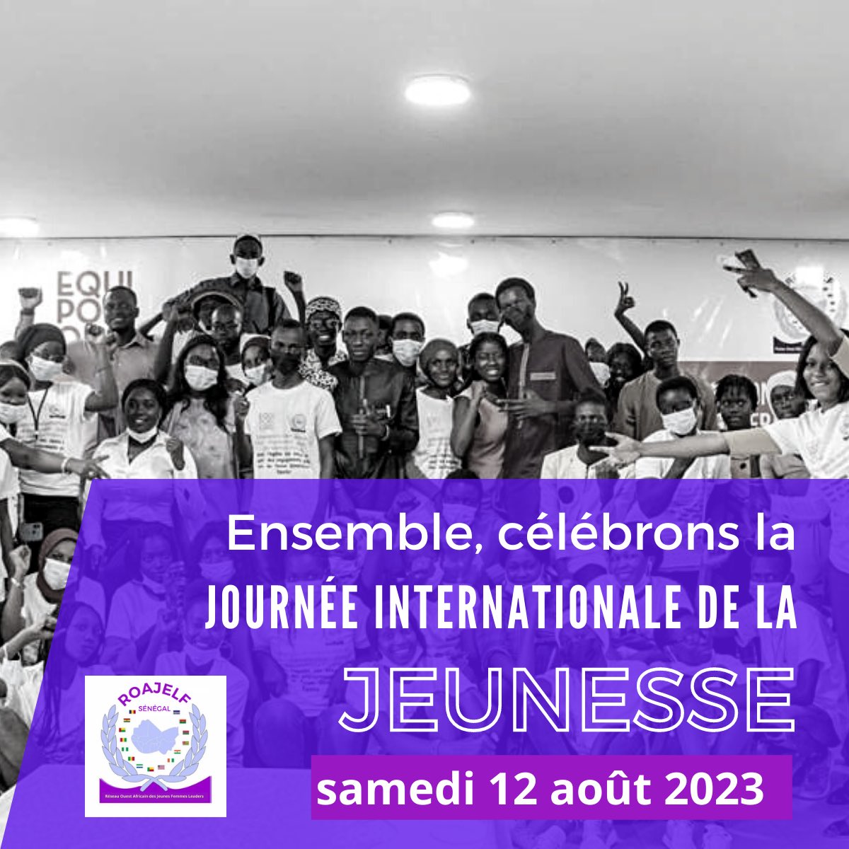 #JIJ2023 🎊 Excellente journée internationale de la jeunesse !!! Samedi 12 août 2023. Un clin d’œil aux jeunes membres du ROAJELF SENEGAL pour leur engagement dans le développement socio-professionnel des jeunes filles et femmes au Sénégal. JËRËJËF 🤝 #jeunesse #senegal