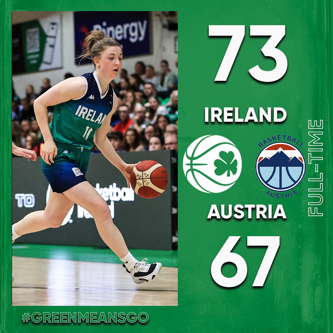 𝙒𝙃𝘼𝙏 𝘼 𝙁𝙄𝙉𝙄𝙎𝙃👀

Brilliant 4th quarter fightback to secure the win against Austria 🙌

#Greenmeansgo ☘️ | <a href="/missquoteie/">missquote.ie</a>