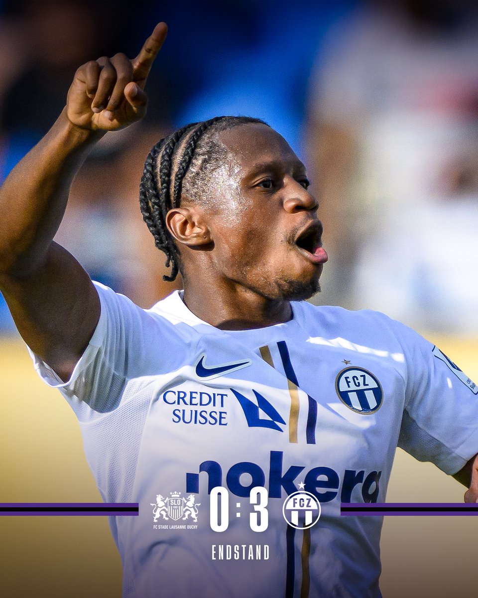 fc_zuerich's tweet photo. 90. Schluss auf der Pontaise! Wir gewinnen 3:0 gegen Stade-Lausanne-Ouchy dank den Toren von Okita, Marchesano und Kamberi
0:3 | #SLOFCZ #fcz #NieUsenandGah #FCZauLacLéman https://t.co/89gWre1uU9