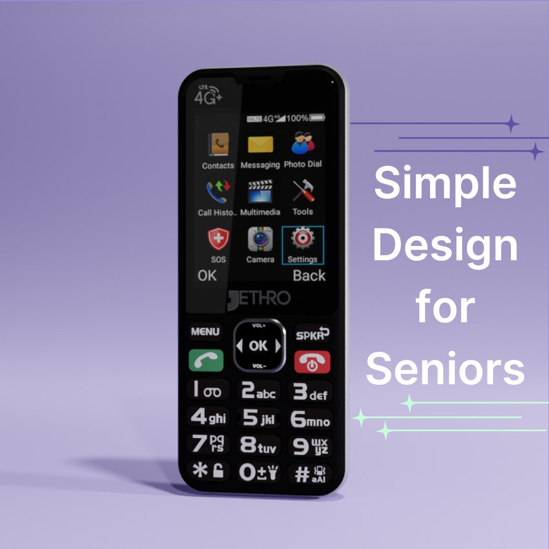 jethrocellphone's tweet image. At Jethro, we prioritize creating user-friendly phones tailored for seniors. In a world filled with complex technology, even making a simple call to your grandkids can become a source of frustration. Your worries stop here with us!
#JethroPhone #Seniors #StressFree #Simple