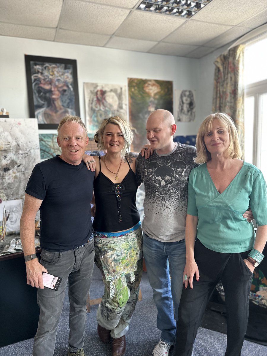 Finishing up filming ‘Art Behind Bars’ about former prisoner Stephen Greer as he returns to Magilligan prison where he learnt to paint, just told will be tx'd 1st September 7.30pm @BBC One
