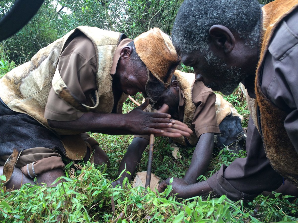 Batwa people in #Uganda doing thier local magic. #ugandaisbeautiful