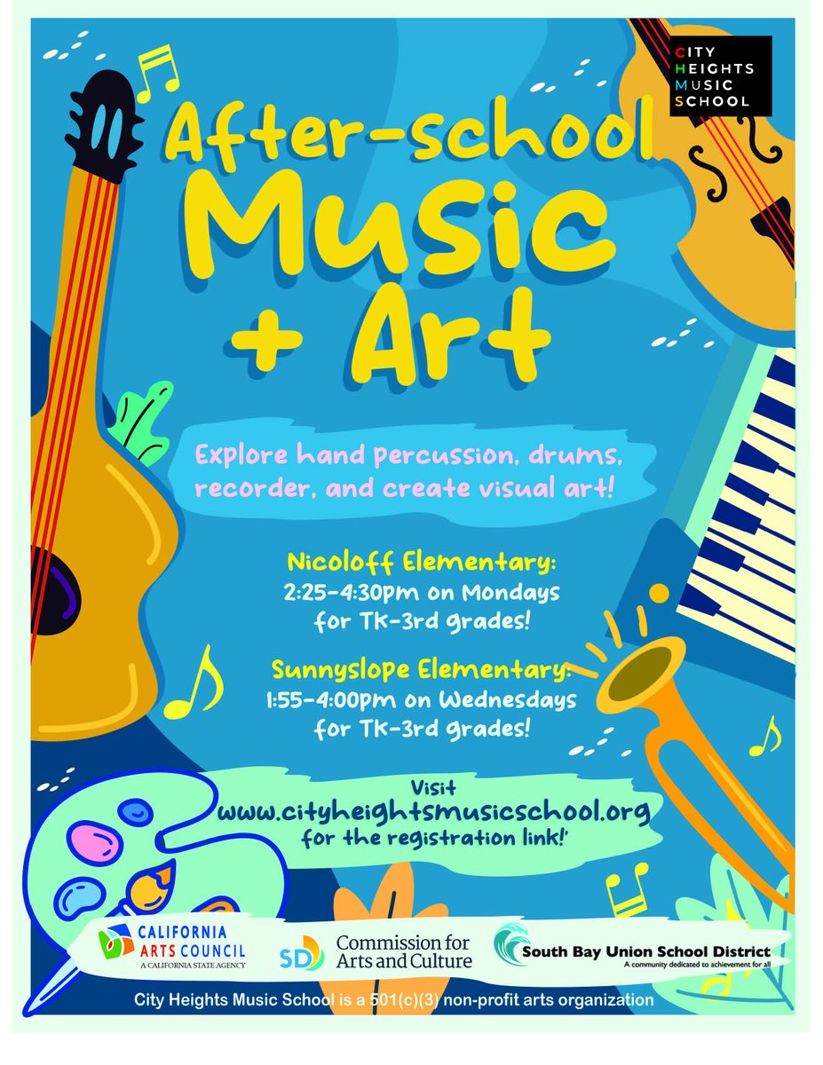 MUSIC+ART coming soon to <a href="/sunnyslopeSBUSD/">Sunnyslope SBUSD</a> and @nicoloffSBUSD !  TK/K and 1st-3rd grades rotation! sites.google.com/sbusd.org/23-2…  <a href="/SBUSD_EL/">Extended Learning</a>
