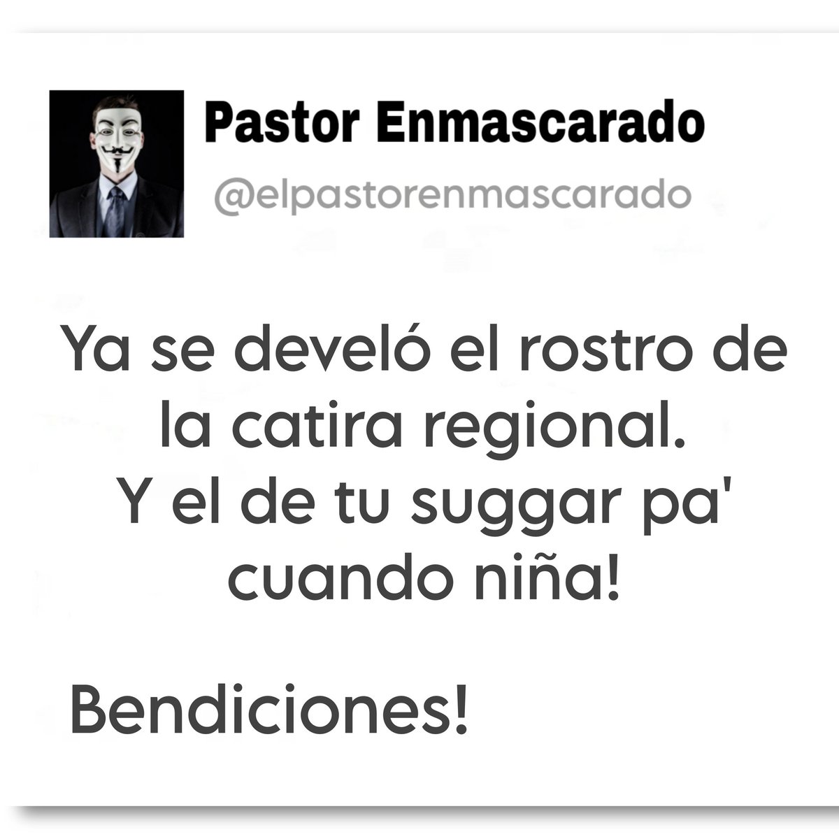 Pastor Enmascarado (@PastorEnmascar) / Posts / X