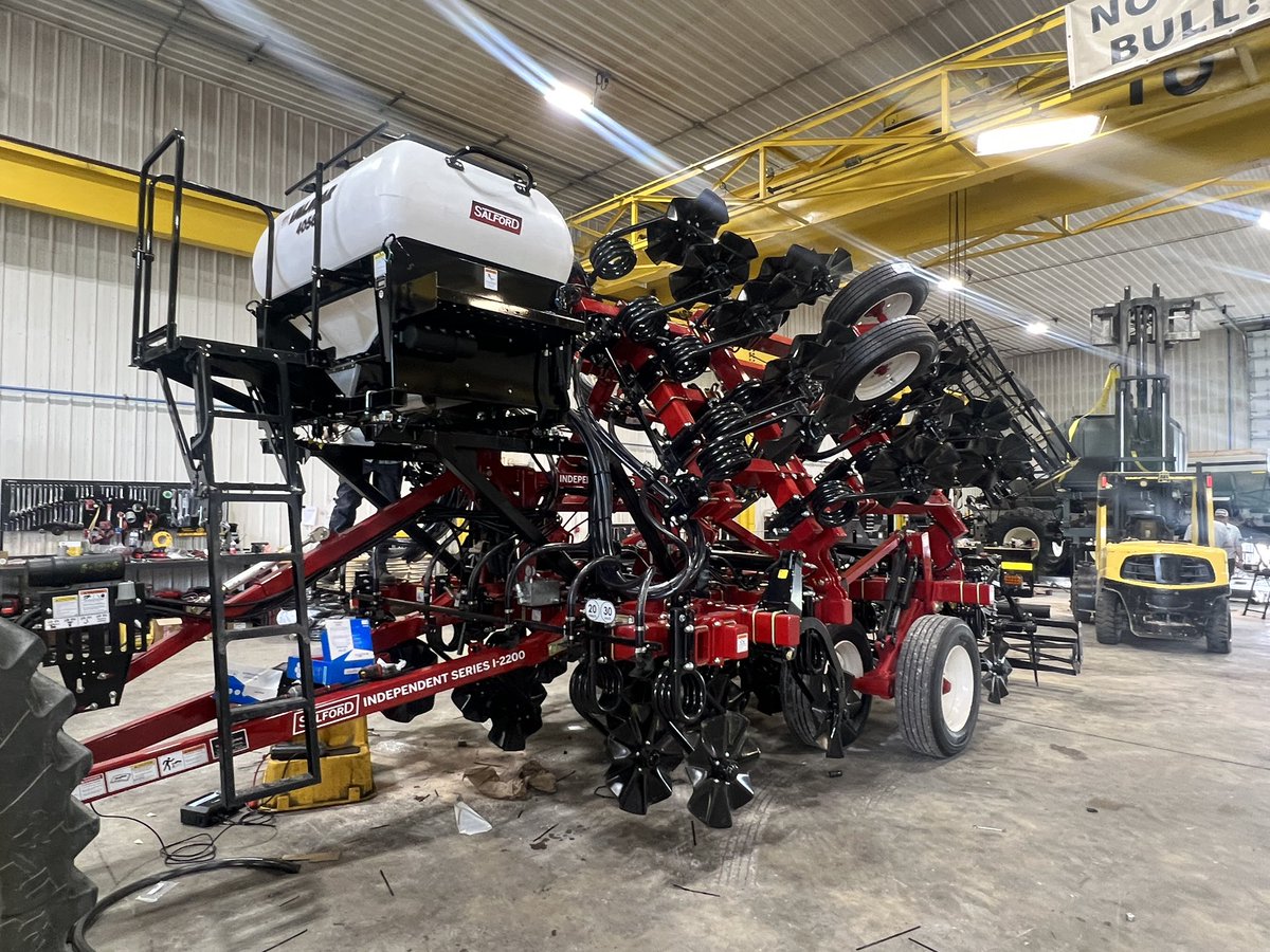 Another <a href="/SalfordGroup/">Salford Group</a> 2224 put together with hydraulic shanks and a Valmar seeder, not much that cannot be done with this unit