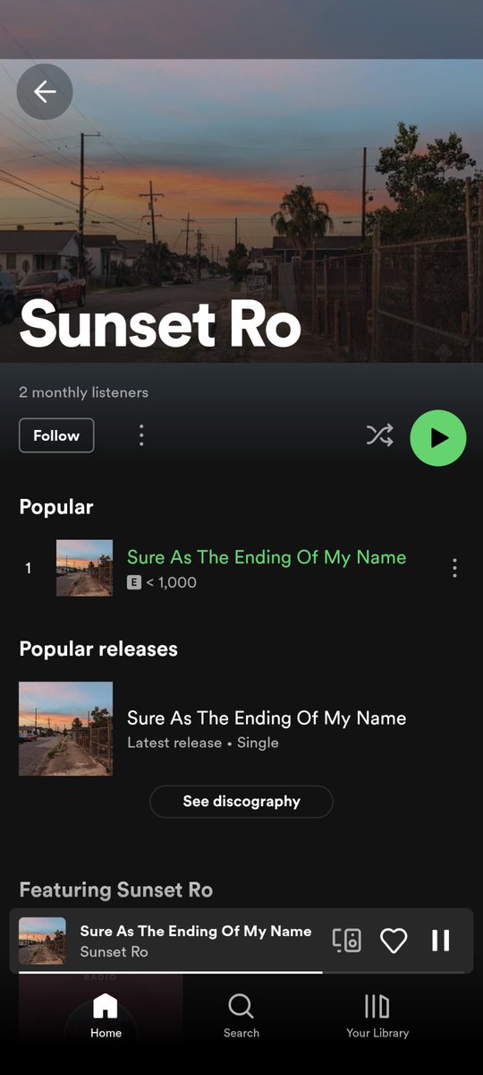 hit me with a follow on Spotify 🌄😊🫡🕊️