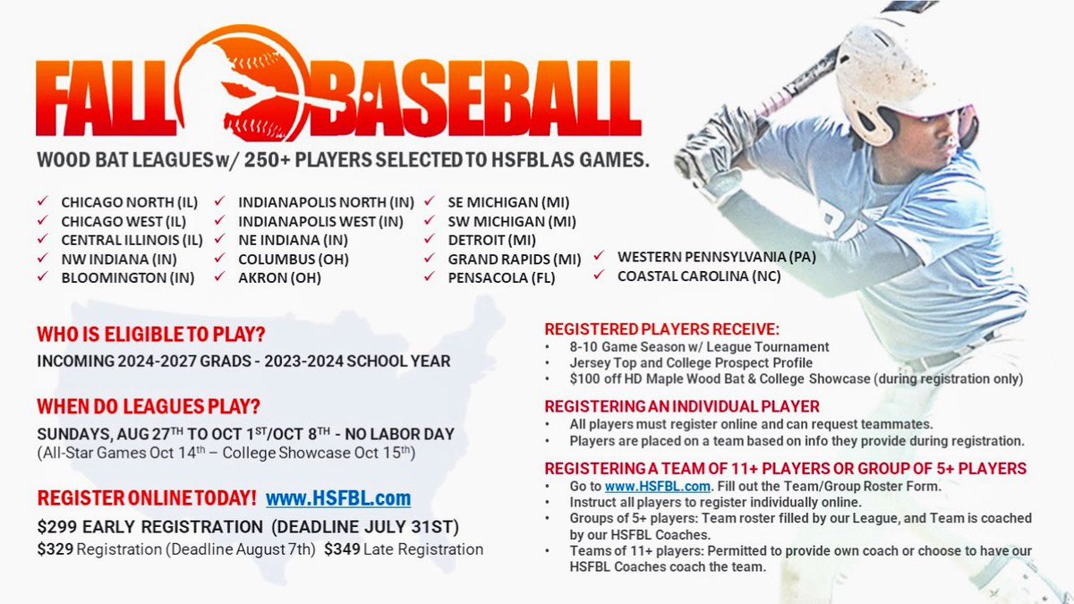HS Fall Baseball League tweet media
