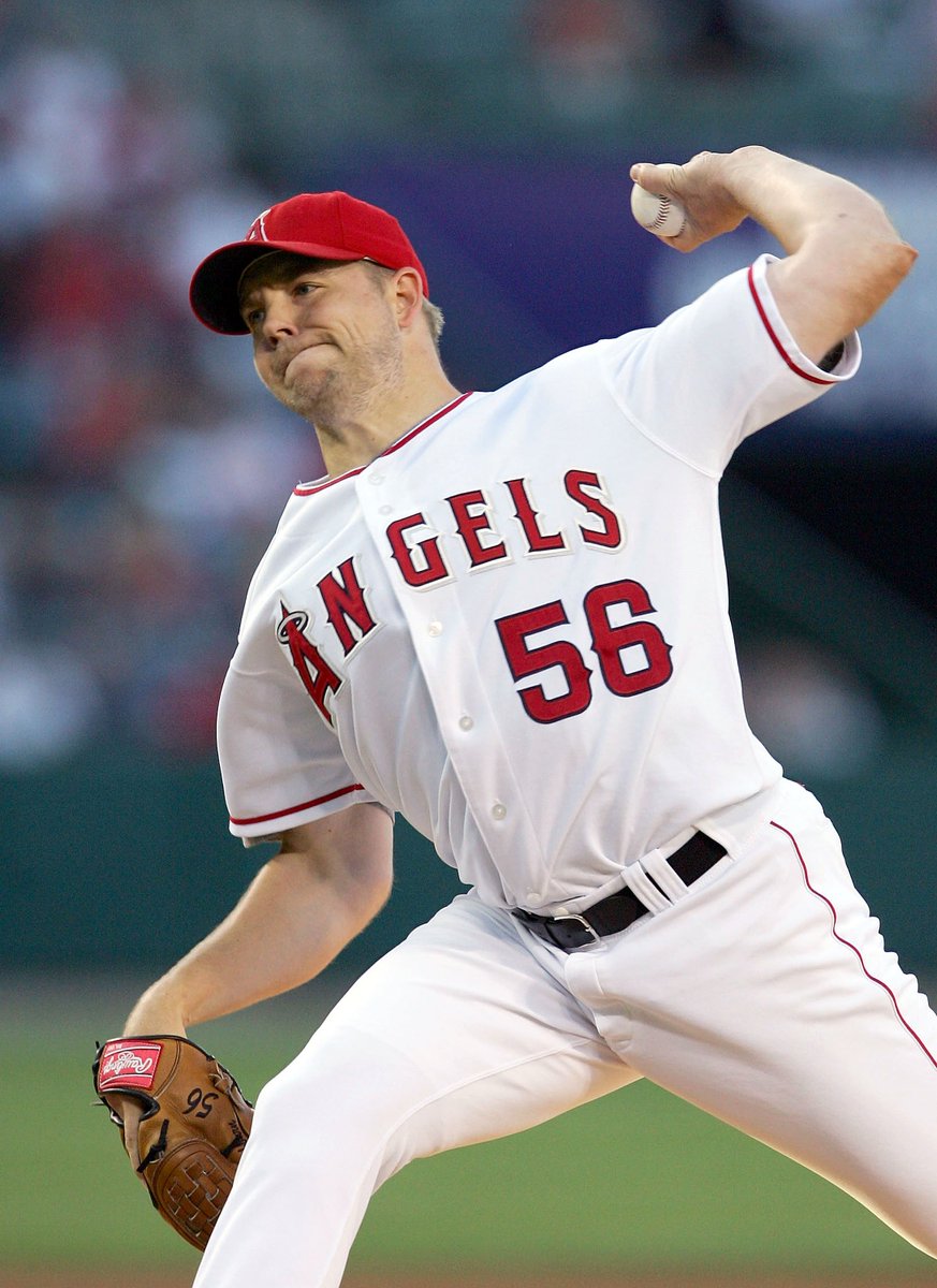 NLCarolynMuse's tweet image. A #HappyBirthday to retired lefthanded pitcher and current high school baseball coach Jarrod Washburn (49).  #Angels #Mariners #Tigers   

2002 World Series champion