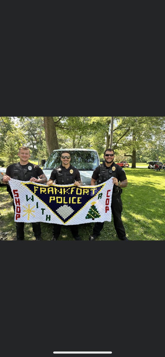 Frankfort FOP car show was this afternoon. Thanks to Randy West who puts it together every year! #community #fop #shopwithacop