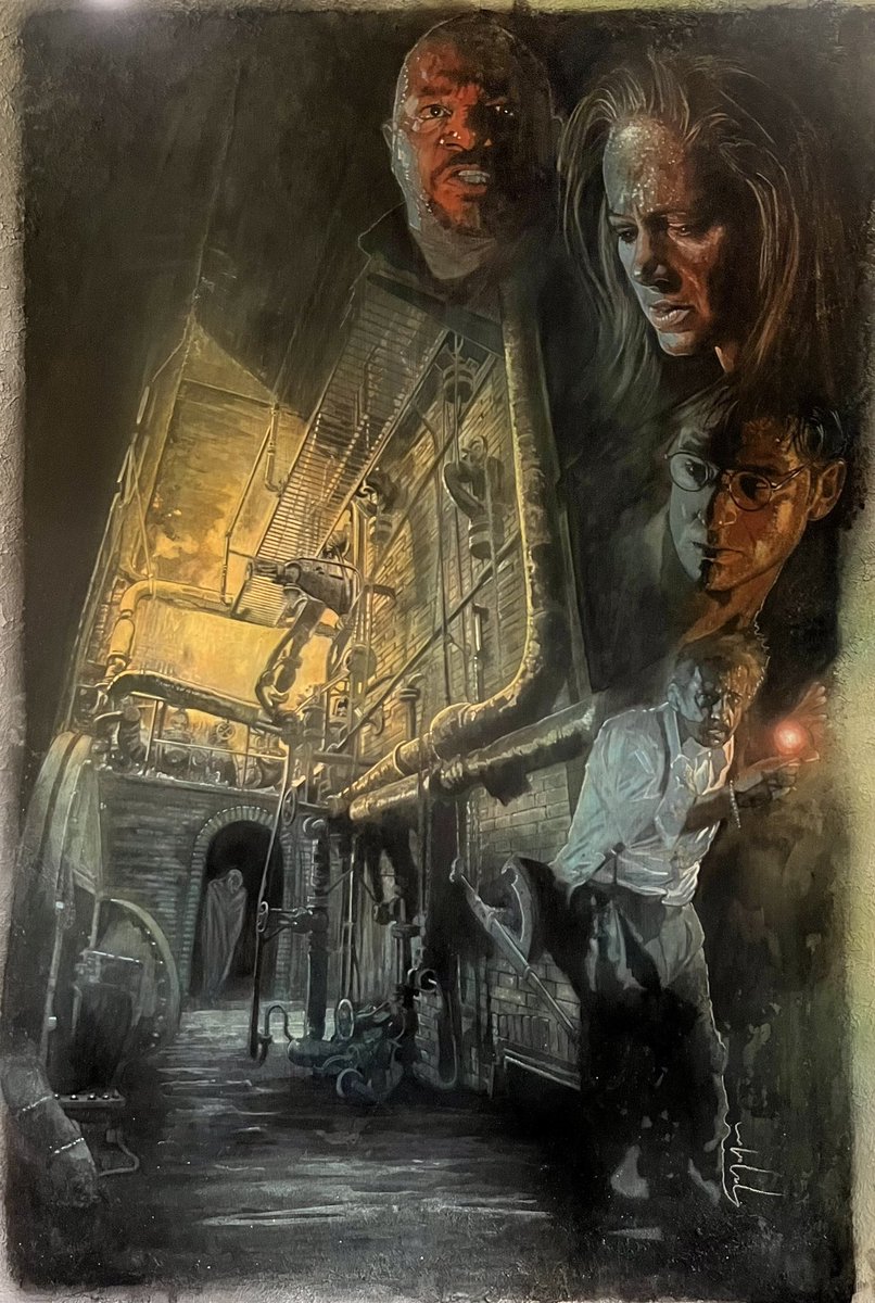 Great movie. and one that doesn’t get the merit it deserves. ‘Mimic’. Pencils, airbrush and gouache on artist board 60 x 83 cms. <a href="/RealGDT/">Guillermo del Toro</a> <a href="/MiraSorvino/">Mira Sorvino</a> #movieart #filmart #horrorfilm Follow me on Instagram. 

instagram.com/gavinrodrigues…