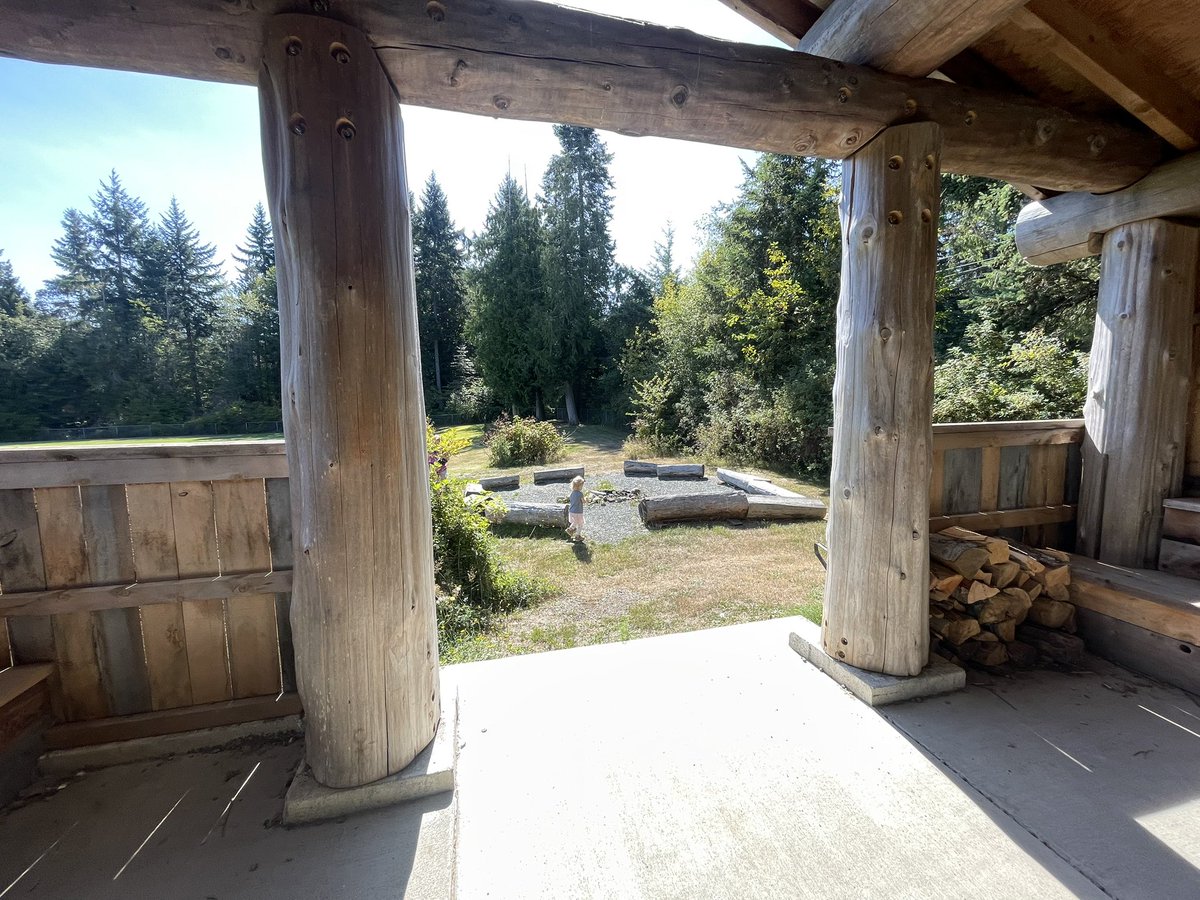 grender_dave's tweet image. Got to check out the very cool outdoor learning center at Bowser Elementary School today in @SD69Qualicum. Love the indigenous longhouse concept!