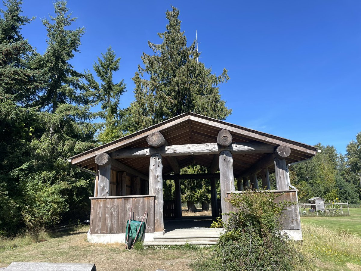 grender_dave's tweet image. Got to check out the very cool outdoor learning center at Bowser Elementary School today in @SD69Qualicum. Love the indigenous longhouse concept!