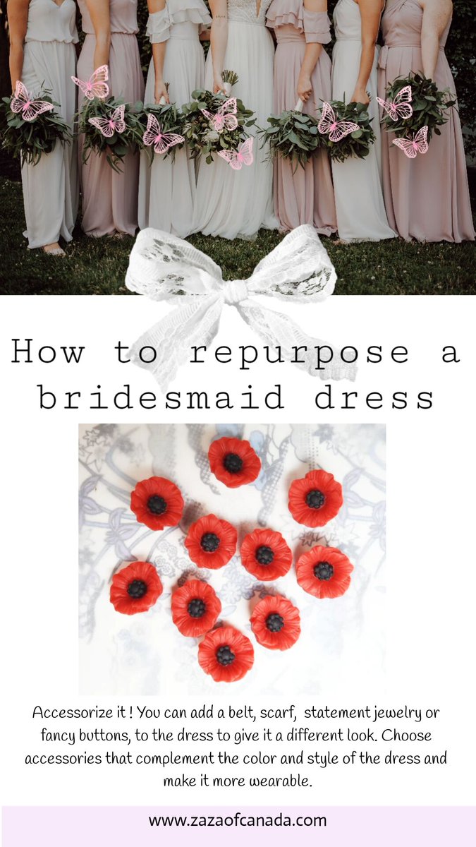 How to repurpose a bridesmaid dress? 
bit.ly/34JYHxR
Accessorize it: Add a belt, scarf, or statement jewelry to the dress to give it a different look. #etsyvintageseller #rhinestoneshoes #funcreation #callingdiyer #vintageinspired #rhinestonesupply