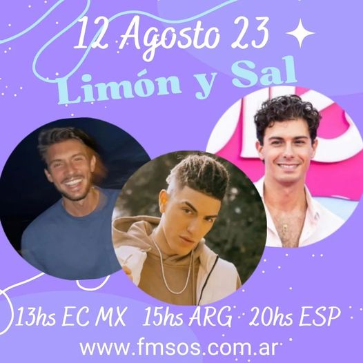fmsos1051's tweet photo. HOY en Limón y Sal 🍋 🧂 @limonysalOK 
Estrenamos #bailoteo de @kugar.hb
Compartiremos un nuevo #Momento @carlosright y vuelve al aire de https://t.co/3AIx8mApI4 @alfredgarcia

🔈 https://t.co/AR9yD1AGVC
📻 https://t.co/0RKeO5ZGWw
📞 4754-2718
✅ +54 9 11 2615-1051 https://t.co/9k7Att683C