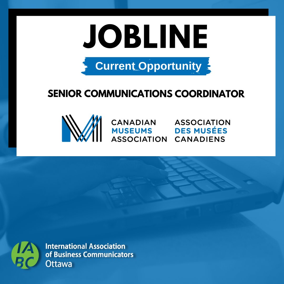 Job alert 🚨 The Canadian Museums Association is hiring a Senior Communications Coordinator, responsible for social media, newsletters, announcements, and press responses. If you are collaborative, proactive, and bilingual, apply by August 20: ow.ly/hL7850Py355