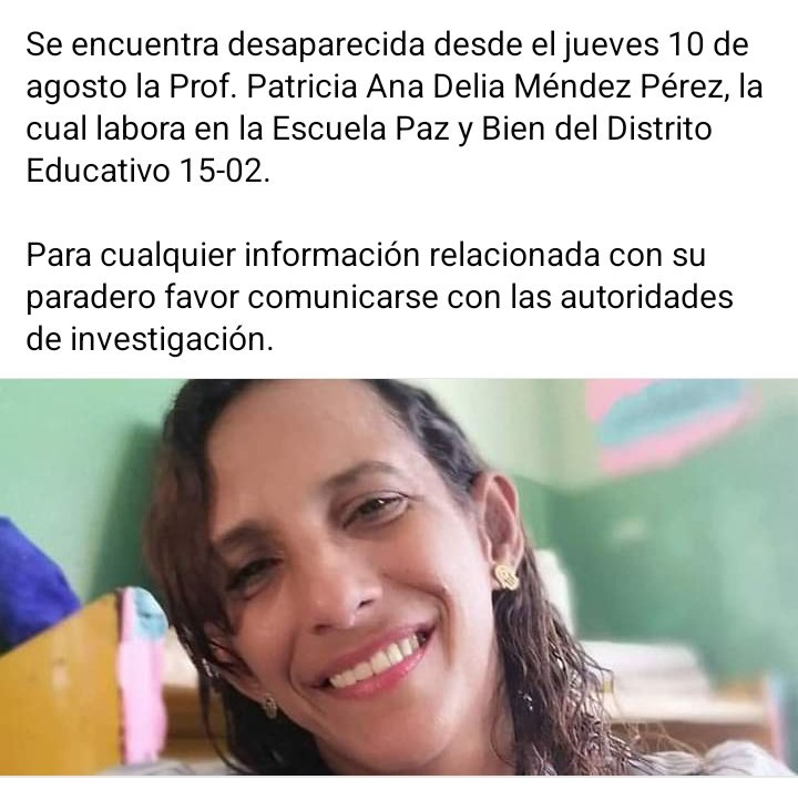 CabreraMariaPM's tweet photo. Se busca ! Si alguien tiene alguna información sobre su paredero por favor llamar a este número .
809 238 6679 https://t.co/qYulk5eyER