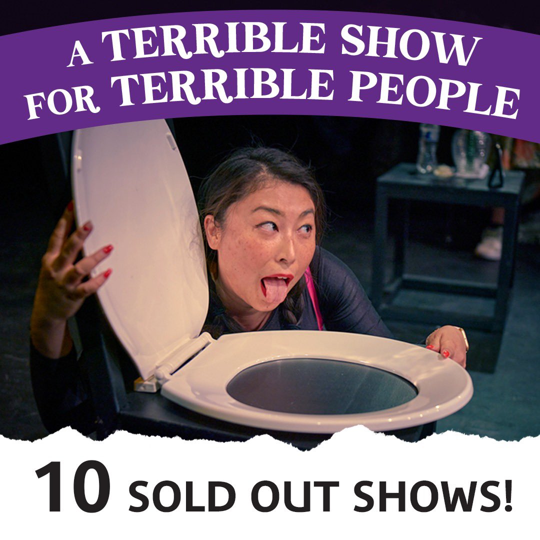 See our Terrible show that online Fringe reviewers have called “distasteful sexual material” and “literal sexual harassment”! 

(Joking aside, I am completely blown away by the response and so very grateful to be here.)

Cowgate Underbelly at 11:10pm

#blessed