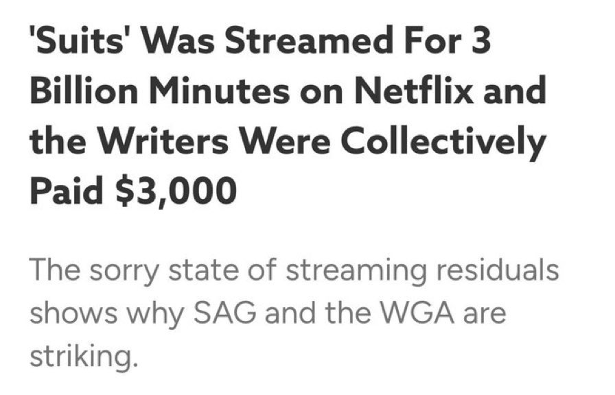 GoodPoliticGuy's tweet image. why writers are on strike: