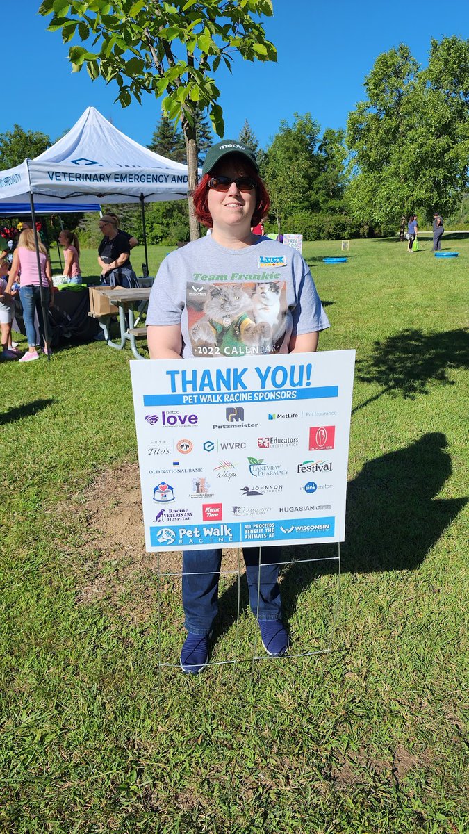 beckbjj's tweet photo. First & foremost I want to thank all of you amazing generous people who donated & RTed my @WiscHumane #PetWalk fundraiser! Thanks to you, I was the top fundraiser this year! I couldn't have done it without you!❤️Here are pics. #PetWalkRacine #WiscHumane #LucyFurTweetsStrong 1/5 https://t.co/lDFWIGMoJB