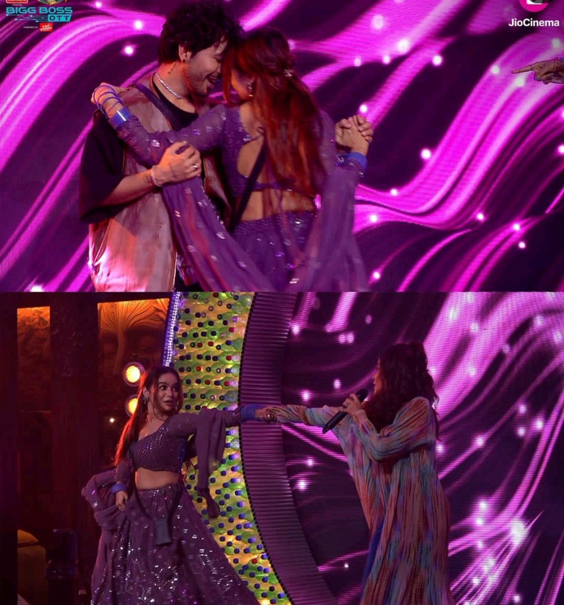 ShamitaFanClub6's tweet photo. she shined in the whole concert..she was the LIMELIGHT!!💜🔥✨

queen @ItsManishaRani 🏆 and she was not wrong when she said "footage bhi mere pass chalkar aata hai"💯

#ManishaRani #ManishaRaniForTheWin #VoteForManishaRani #BiggBossOTT2 https://t.co/aVGOZOevQo