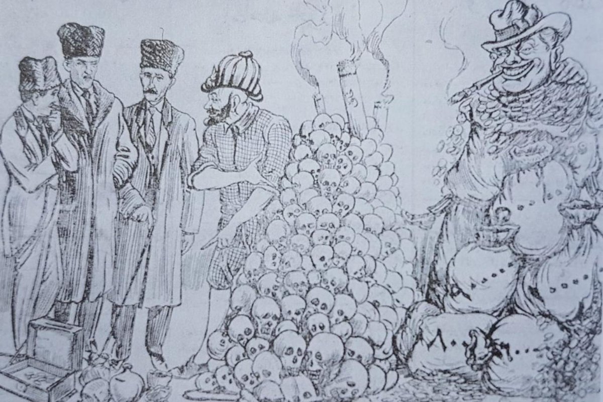 K_TURK_19051919's tweet photo. Lozan'a dil uzatmadan önce bunları bir oku.!
2. Abdülhamid'in Atatürk'e bıraktığı miras : "REJİ BELASINI " Atatürk nasıl kaldırıldı ?

-20 BİN KÖYLÜNÜN CANINA MAL OLDU-

📌1800 ler, Osmanlı’nın içine girdiği borç sarmalı öyle içinden çıkılmaz bir hal almıştı ki alınan borçlar eski borçları ödemeye bile yetmemekteydi. Alınan tüm borçların %44,56’sı eski borç ödemelerine harcanmıştır.
Bunun dışında %35,22’si emisyon ve komisyon giderlerine harcanmış sadece %7,59’u yatırım harcamalarına ayrılmıştır.

📌Yani Osmanlı Devleti aldığı borçları, üretimini arttırarak kendini bu borç sarmalından kurtarabilecek yatırımlara harcamıyordu ama diğer yandan Dolmabahçe gibi görkemli sarayların ve yeni camilerin yapımına devam ediyordu. Günden güne sömürgeleşmesine rağmen, bu yeni görkemli yapılar sayesinde devletin itibarının arttığı sanılıyordu.

📌Borç almak Osmanlı için artık bir alışkanlık haline gelmişti. Öyle ki sadrazam Keçecizade Fuat Paşa açıkça “Bu devlet istikrazsız (borçsuz) yaşayamaz.” demekteydi. Dünyada eşi görülmemiş şartlar sayesinde Osmanlı’ya borç vermenin çok kârlı olması rahatça borç alınacak birilerini bulmayı kolaylaştırıyordu. Ancak bu “mutluluk zinciri” 1870’li yılların ortalarında çıkan küresel kriz ile son buldu. Artık Osmanlı borç alacak birilerini bulamıyordu.

📌20 Aralık 1881 yılında da Sultan II. Abdülhamid devletin iflasını içeren Muharrem Kararnamesi’ni ilan etti.
Muharrem Kararnamesi bir iflas ilanıydı, Osmanlı Devleti iflas ettiğini tüm Dünya’ya ilan etmiş, adeta “benden bu kadar artık bana ne yapıyorsanız yapın” demişti.
Nitekim Avrupalı alacaklıların temsilcileriyle birlikte hazırlanan kararnameyle Osmanlı’dan alacağı olan devletlerin temsilcilerinden oluşturulacak Düyûn-u Umûmiye İdaresi’nin kurulması ve Osmanlı’nın belli başlı gelir kalemlerine el koyması kabul edildi.

📌İngiltere, Fransa, Almanya, İtalya, Avusturya-Macaristan’ın birer temsilcisi, Galatalı bankerlerin iki temsilcisi ve bir Osmanlı temsilcisinden oluşan Düyûn-u Umûmiye yönetiminde Osmanlı temsilcisinin oy hakkı bulunmamaktaydı. Yani Osmanlı ülkesinin ekonomik yönetimini uluslararası bir kuruma bırakmış oluyor ama kurumun yönetiminde bir oy hakkı bile elde edemiyordu.

Mustafa Kemal ise daha yeni doğmuştu ve Lozan Antlaşması’na da 42 yıl vardı!

📌Düyûn-u Umûmiye’de çalışan 8931 memur bulunuyordu aynı yıl Osmanlı maliyesindeki memur sayısı ise 5472 idi. Düyûn-u Umûmiye’nin belki de en korkunç ve Anadolu halkına kan kusturan birimi ise kendisine bağlı olarak kurulan Tütün Rejisi oldu.

📌Tütün gelirleri tamamen Düyûn-u Umûmiye’nin elindeydi ve tütün üretimi, satımı gibi faaliyetleri daha kolay takip edebilmek için özel bir Reji kurmuştu.
Yöneticilerinin tamamı yabancılardan oluşan Reji’nin kendi kolluk gücü de vardı. Yani devletin içinde devletten bağımsız, Avrupalı yöneticilere bağlı bir polis gücü. Anadolu çiftçisinin ürününü Reji’den başkasına satması yasaktı ve Reji ne fiyat biçerse kabullenmek zorundaydı.

📌Ufacık çocuklar Reji için tütün tarlalarında, sigara fabrikalarında zorla çalıştırıldı. Hayatta kalabilecek parayı kazanabilmek için ürününü Reji’den kaçırmaya çalışan köylüler ise Reji’nin kolcuları tarafından avlandı.
20 bin civarında köylünün Reji kolcuları tarafından öldürüldüğü düşünülmektedir. Ege yöresinde Halil Efe için söylenen Çökertme türküsündeki “Kolcular gelince Halil’im nerelere kaçalım. Teslim olmayalım Halil’im aman kurşun saçalım.” dizeleri işte bu halka kan kusturan Reji kolcularına karşı yazılmıştır.

📌Düyûn-u Umûmiye, Lozan Antlaşması ile kaldırılmış, Tütün Rejisi ise 1925 yılında devletleştirilmiştir.

T.C. İnhisarlar İdaresi’nin yani yeni adıyla TEKEL’in kuruluşunun 20. yılı anısına ürettiği sigara paketlerinin üzerine “Dünü Unutma Bugünü İyi Anlarsın” yazması Cumhuriyet’in ve o yenilgi denilen Lozan’ın bu halkı nasıl bir zulümden kurtardığını hatırlatması içindi.

📌Atatürk’ün emriyle Düyûn-u Umûmiye’nin merkez olarak kullandığı bugünkü İstanbul Erkek Lisesi’nin girişine o binanın eskiden Düyûn-u Umûmiye için kullanıldığını belirten bir tabela asılması da yine bu halkın geçmişini ve geçmişte çektiği zulmü, bu zulme seyirci kalan Osmanlı yönetimini gelecek nesillerin unutmaması içindi. Maalesef, “dedelerimizin mezar taşını okuyamıyoruz” diye ajitasyon yaparken bugün okuyabilecekleri alfabe ile o duvarda bulunan Düyûn-u Umûmiye tabelasını bile okumazlar.

KAYNAKLAR :
Doğan AVCIOĞLU, “Türkiye’nin Düzeni Dün-Bugün-Yarın, 1. Cilt”
Korkut BORATAV, “Türkiye İktisat Tarihi 1908-2009”
Niyazi BERKES, “Türkiye İktisat Tarihi”
Serkan TUNA (Doç. Dr.)’nın Ders Notları
Şerif MARDİN, “Tanzimat’tan Cumhuriyet’e İktisadi Düşünce’nin Gelişmesi, Tanzimat’tan Cumhuriyet’e Türkiye Ansiklopedisi Cilt 3”
***
REJİ İDARESİ VE DÜYUNU UMUMİYE HAKKINDA GENİŞ BİR ARAŞTIRMA Demi̇r, Kenan . (2019). II. MEŞRUTİYET DÖNEMİ OSMANLI BASININDA TÜTÜN TARIMI VE REJİ ŞİRKETİ . Balıkesir Üniversitesi Sosyal Bilimler Enstitüsü Dergisi , 22 (41) , 419-446 . DOI: 10.31795/baunsobed.580791

“Yazıda 90 bin Türkün reji kolcularıyla çatışmalarda öldüğü, yüz binlercesinin yaralandığı-hastalandığı evini ve arazisini kaybettiği milletin namus ve ahlakını bozduğu anlatılıyor.  Bazı kaynaklara göre bu rakam 40-50 bin civarında. Osmanlı hükümeti Reji Anlaşmasının süresini 1913'te 15 yıl süreyle uzatmıştı. Cumhuriyet ve lozan olmasaydı 1928 'de bitecekti. 

Kaynak Makale; 
https://t.co/5JpoxCUeRW