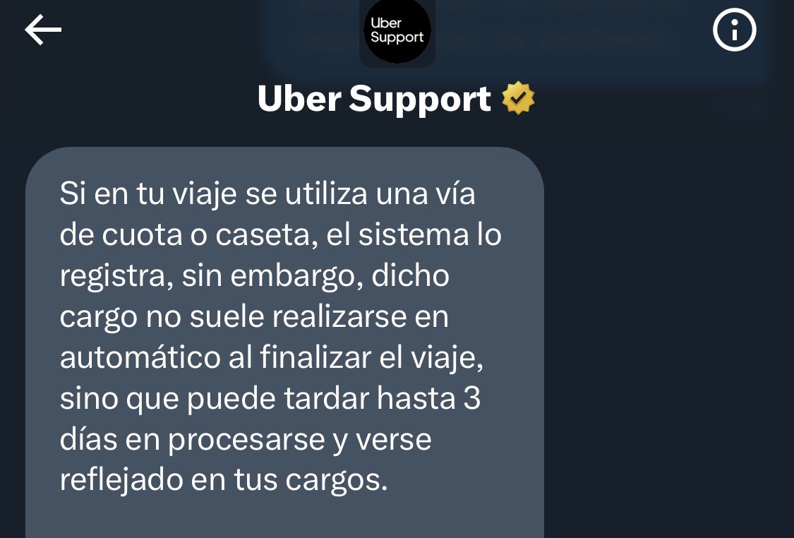 inghmva's tweet photo. @Uber_Support Justo lo que les estoy reclamando que no agarramos vía con peajes y me contestan lo mismo, si no tienen mediciones exactas quiten la tag de sus servicios o solo la tienen para robarle a los clientes? https://t.co/6tA8tVZWpy