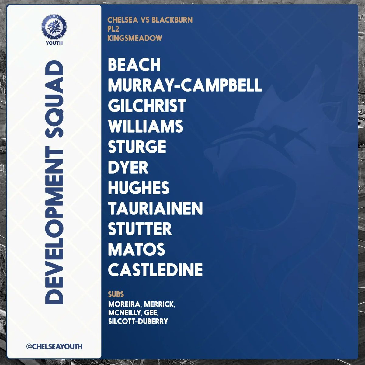 Great evening supporting Beachy in Chelsea FC U21 Squads opening game against Blackburn Rovers in Premier League 2 last night 🔵⚽️