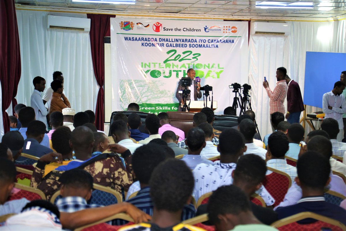 Allianc4Climate's tweet photo. On this #IYD2023, we have today participated an event here in Baidoa organized by @Moysswsso1.
With such tremendous youth engagement &amp; advocacy on Climate Change, Green Skills is very essential for better solutions.
Through Youth power &amp; skills we can make our planet better. https://t.co/LU8hQm9Cbw