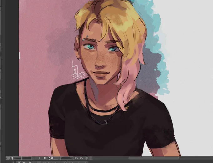 just realized that my painterly style is perfect for gwen's world lol