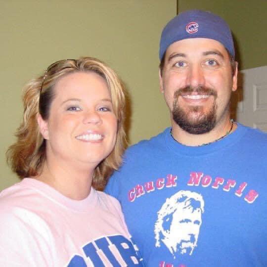 cubsman360's tweet photo. Happy Birthday @ihapp_1 and Happ-y 23rd Anniversary to my wife Jenna Riggin. Let’s go Cubs! @BoogSciambi https://t.co/YsNJvsEoiy