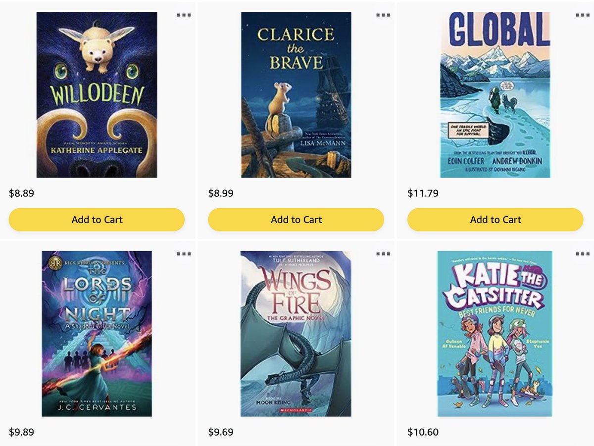 Down to 6⃣ high priority books here!
Any #clearthelist people who would like to donate a book? My 6th graders and I would appreciate you! 📚💙📚
amazon.com/hz/wishlist/ls…