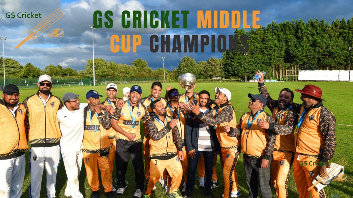 🏆 MIDDLE CUP WINNERS🏆 @ClondalkinCClub - GS Cricket Middle Cup Champions for 2023! 🏏 RAILWAY 111-8 off 15 CLONDALKIN 114-4 off 13.5 (Raja Imran Ali 43*, Wahed Ferdous 25; Kashif Shah 3-28) Thanks @gs_ireland sponsors and @nkcricket for hosting ✅