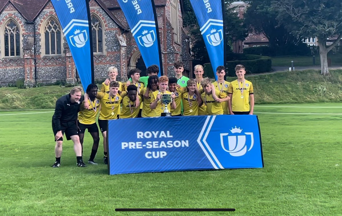 A great start to pre-season for U16 Advanced Sports Coaching Ltd/Wiltshire Football Academy team who won the Royal Pre-Season Cup at @BradfieldColleg today. All the players are looking forward to the start of the @jpluk season. ⚽️👊