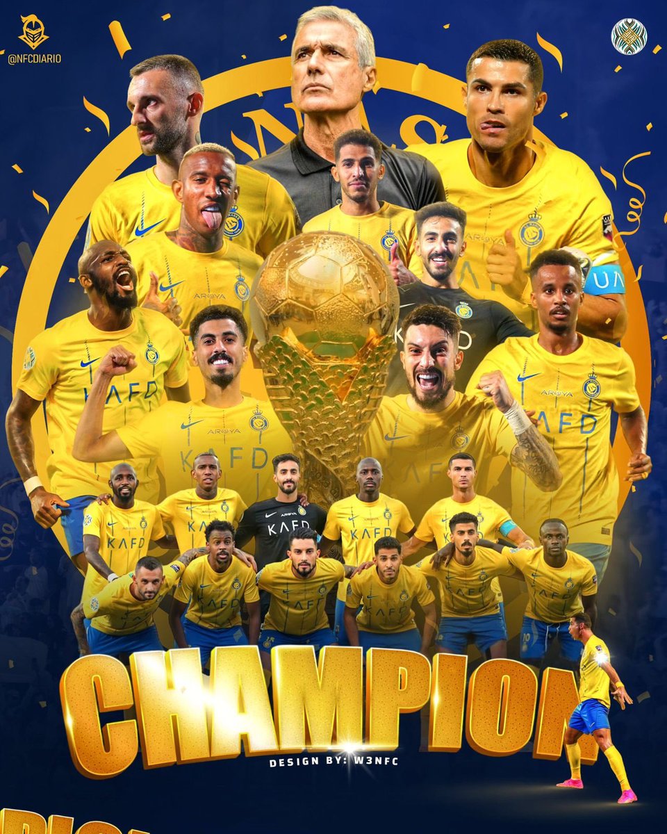 #كاس_الملك_سلمان_للاندية الف مبروووك للأمة النصراوية .. يستاهلون أغلى الكؤوس. 💙💛