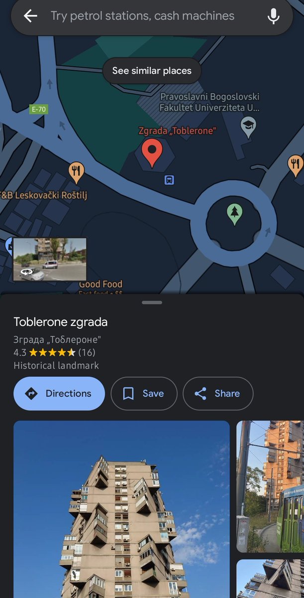 JelenaMKandic's tweet photo. #Београд #Beograd #Belgrade
#Србија🇷🇸 #Srbija🇷🇸 #Serbia🇷🇸
Dear @archillect,
The name of the building is #Toblerone.
#PlusCode #КодПлус is: RF8R+6C BELGRADE
Geo-location on #GoogleMaps #ГооглеМапе is:
https://t.co/D1y7T4WxcR https://t.co/D6F9wk6a86
