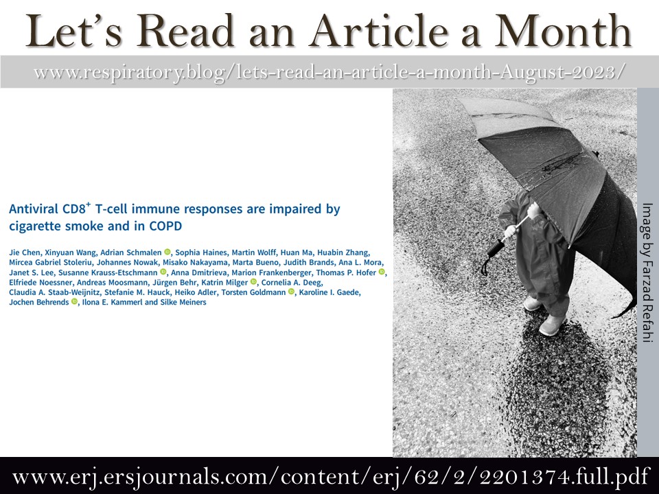 Another reason to focus on smoking cessation in our patients:
Link to the post: respiratory.blog/lets-read-an-a…
Antiviral CD8+ T-cell immune responses are impaired by cigarette smoke and in COPD