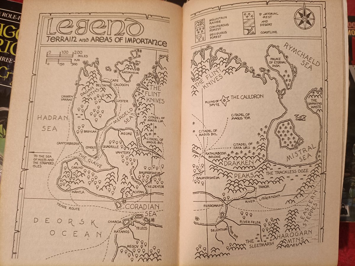 kaisnowshadow's tweet photo. #RPGaDAY2023 Old Game you still play. Aside from those I've used, Dragon Warriors &amp; it's Gamebook equivalent (well set in the same world) Blood Sword (which recently had the 5e treatment). Fairly simple rules to grasp, with lovely illustrations to help. Would play in a heartbeat. https://t.co/rYFvpA562d