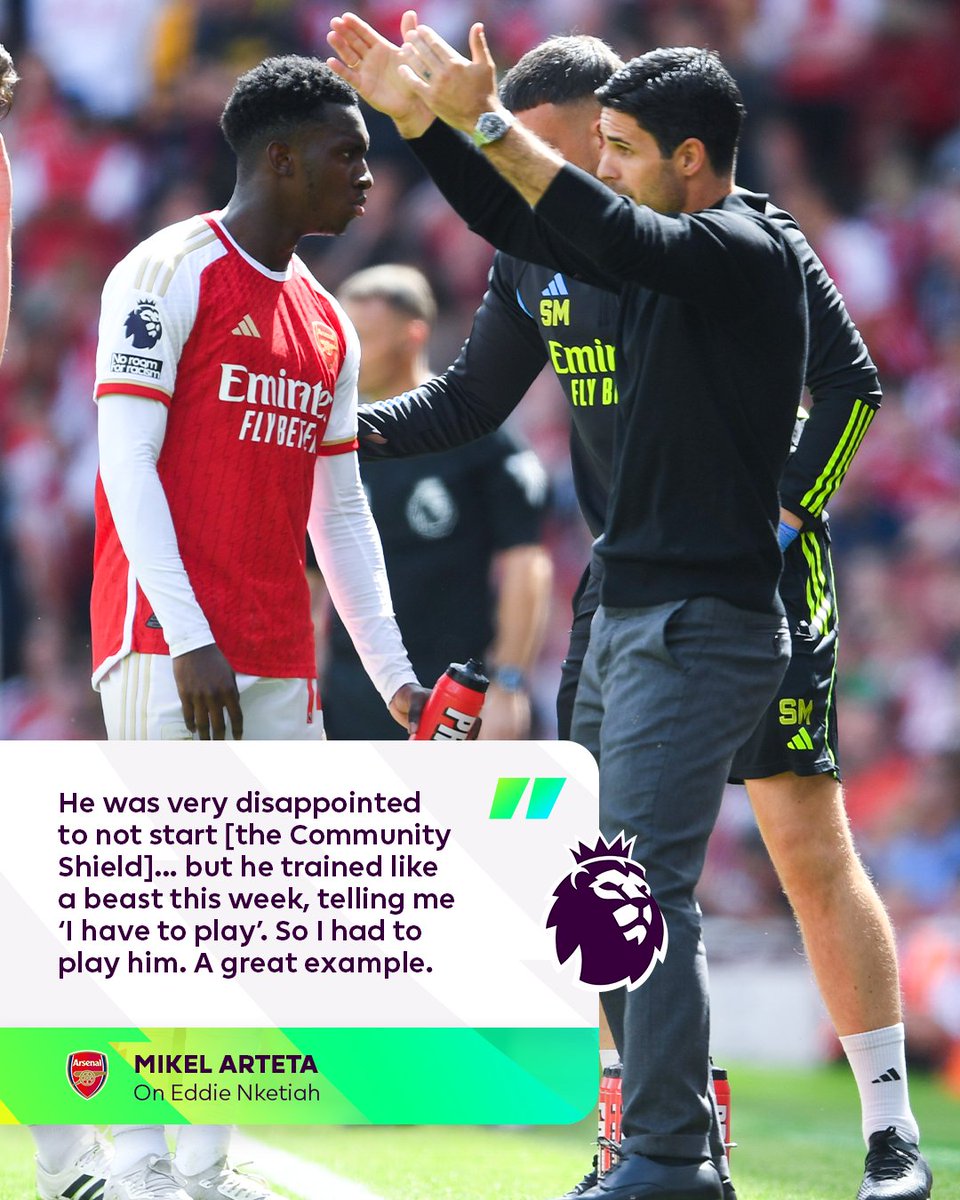 premierleague's tweet photo. A great week for @EddieNketiah9... https://t.co/3EClQ0P1cd