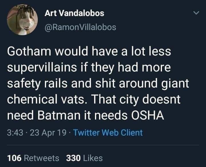 Batman Slander (@batmanslander) on Twitter photo 