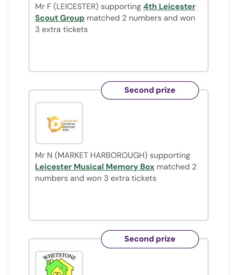 LeicesterMusicalMemoryBoxCIC (@lmusicmemorybox) on Twitter photo We’ve had a <a href="/BlabyLottery/">Love Blaby Lottery</a> winner again!!
Did you know extra winner tickets also raise .60p for your charity??
#supportlocal
#localcharities
#not4profit
#lmmbox We’ve had a <a href="/BlabyLottery/">Love Blaby Lottery</a> winner again!!
Did you know extra winner tickets also raise .60p for your charity??
#supportlocal
#localcharities
#not4profit
#lmmbox