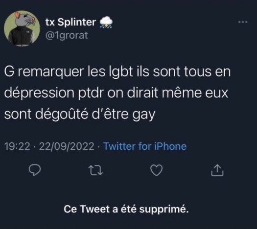 Le tweet de fou furieux