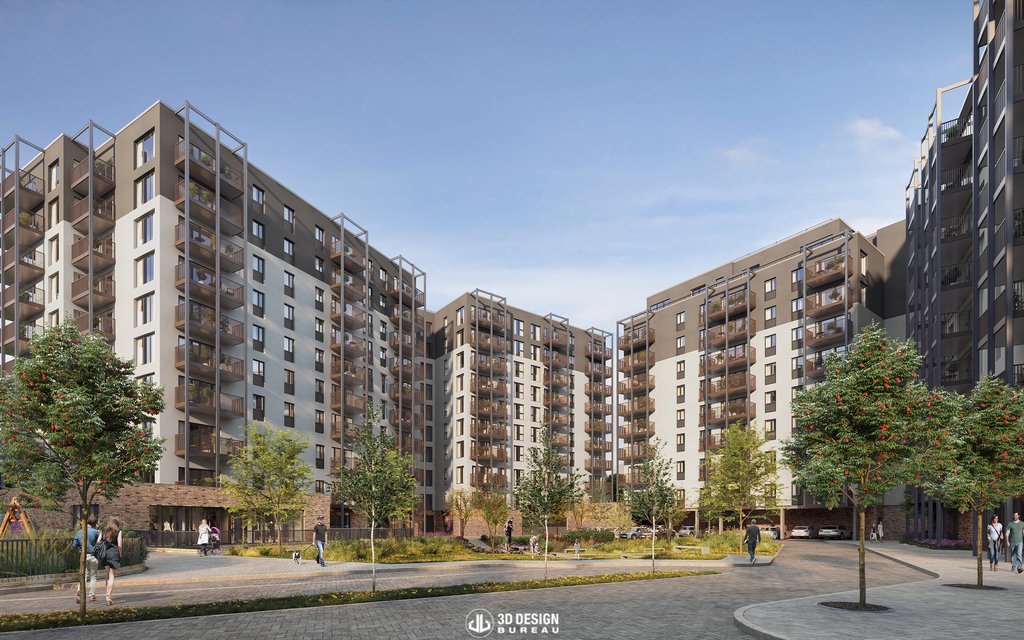 3ddesignbureau's tweet photo. Check out these stunning #architecture #CGI visuals we made for a €200M Galway project! Our comprehensive solutions include VVMs, aerial & interior CGIs, and a 3D walk-through. This development is now under construction. #3DDB https://t.co/h3kOJuCTrT