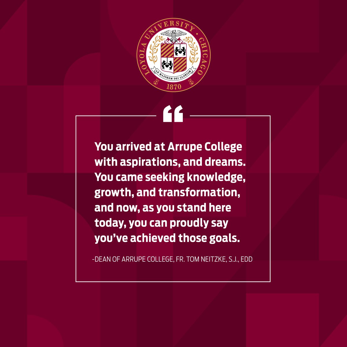 Arrupe College of Loyola University Chicago tweet media