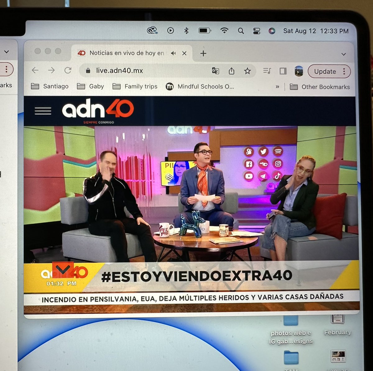 gabydom's tweet photo. @Horacitu @adn40 Desde San Francisco, Ca  #estoyviendoextra40 @adn40 https://t.co/WeNIjIo6zj