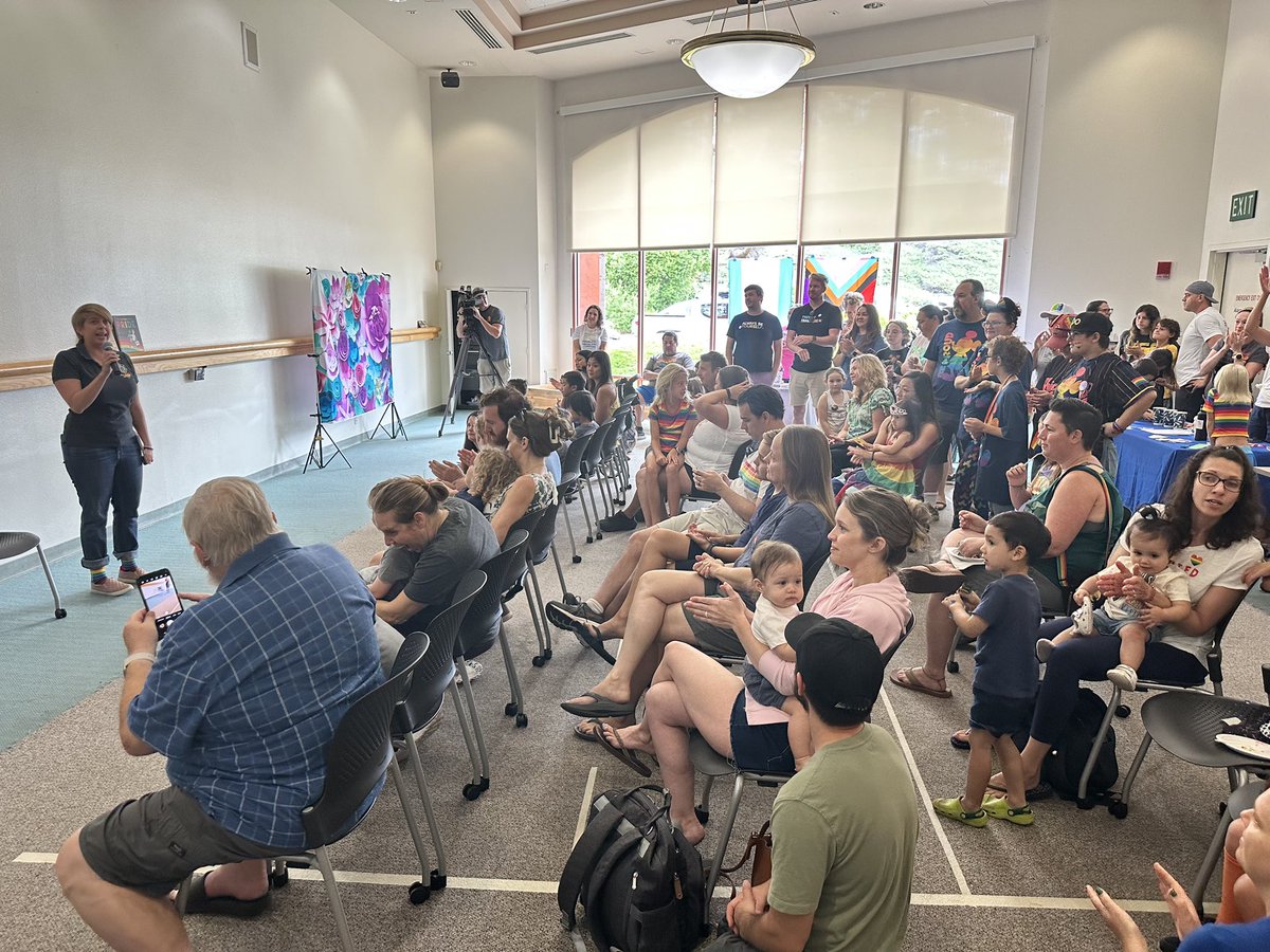 cm_vonwilpert's tweet photo. What an amazing time celebrating at the Rancho Peñasquitos branch library this morning! I love how much Pride we take in celebrating inclusion in our community. Huge thank you to PQ Equity for organizing this event! https://t.co/mDdKCnjTJ2
