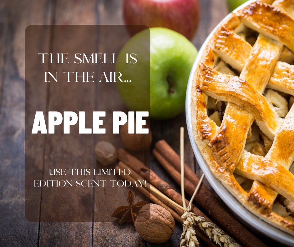 ScentandSip's tweet photo. Fall is coming.

And it's bringing a new scent with it.

This limited edition scent is the smell of fresh-baked apple pie—warm, inviting, and deliciously comforting. We're so excited for you to try it! https://t.co/vZ0bCw4C0S